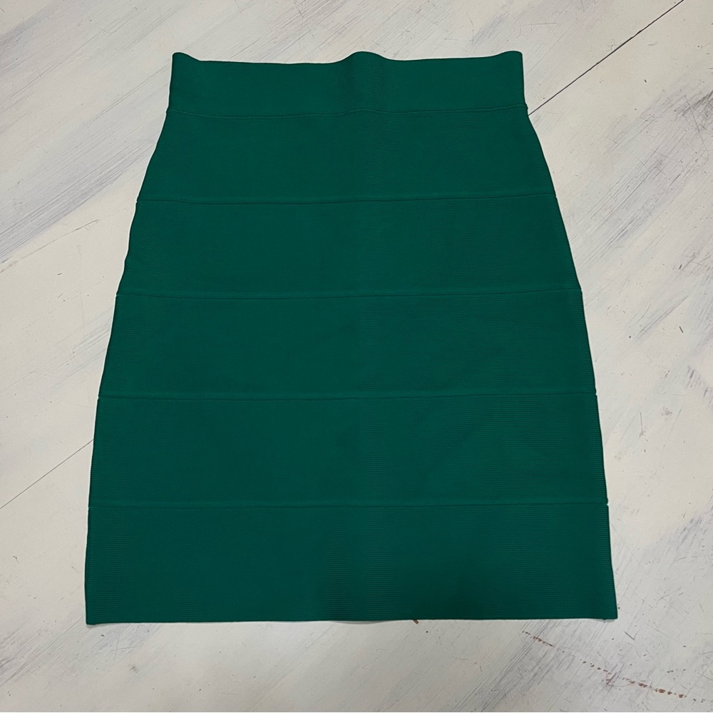 BCBGMaxAzria Green Mini Skirt